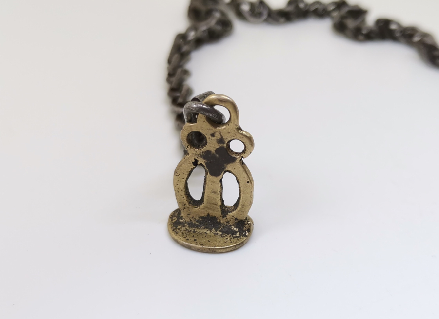 ÜZERİNDE HATLI AY YILDIZ YAPILMIŞ HAKKAK İŞİ OSMANLI DÖNEMİ ŞAHIS MÜHRÜ