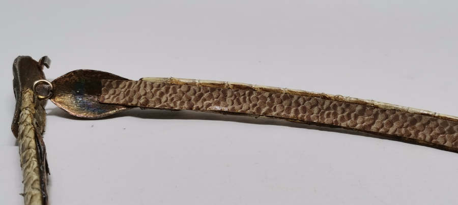 YILAN DERİSİNDEN YAPILMIŞ ANTİKA KEMER