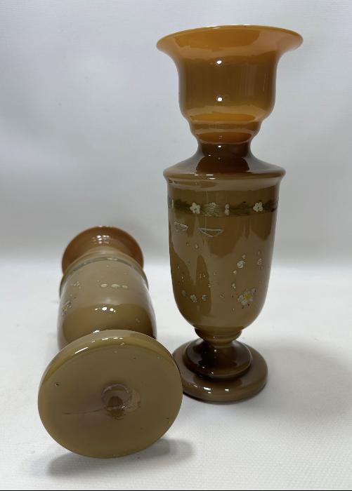 OSMANLI DÖNEMİ BİR ÇİFT OPAL VAZO 