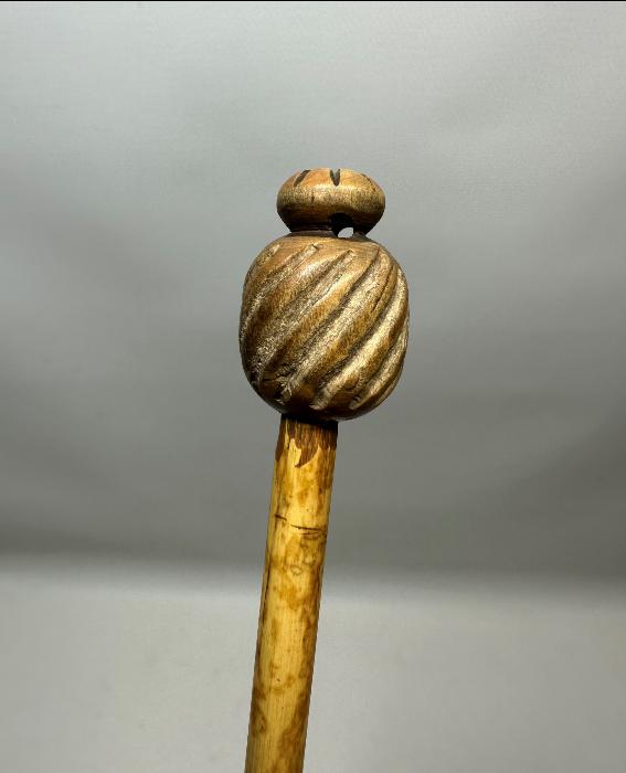 OSMANLI DÖNEMİ ÜZERİ OSMANLICA YAZILI TEKKE İŞİ ÇOK NADİR BAMBU SIRT KAŞIYICI 