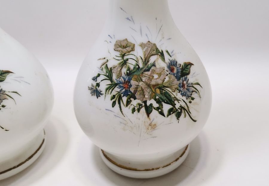 1900 BAŞLARI ÇİFT OPAL GAZ LAMBASI