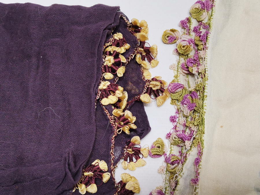 2 ADET ANTİKA OYALI YAZMA