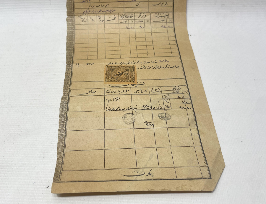 ABDÜLHAMİD HAN DÖNEMİ NADİR OSMANLI EMLAK VERGİSİ TEZKERESİ