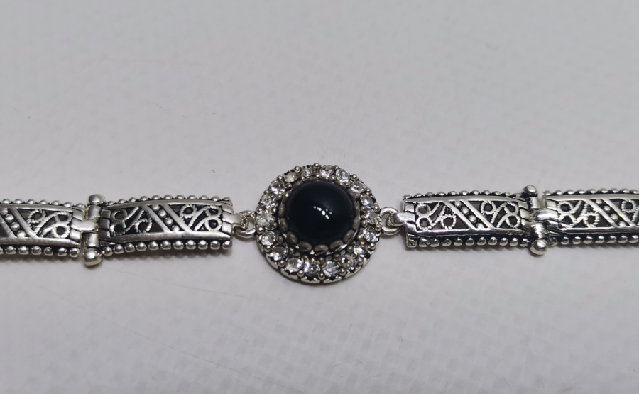 AKİK VE MARGAZİT TAŞLI TELKARİ İŞÇİLİKLİ BİLEKLİK