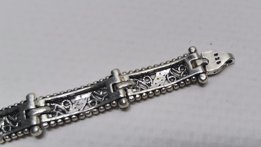 AKİK VE MARGAZİT TAŞLI TELKARİ İŞÇİLİKLİ BİLEKLİK