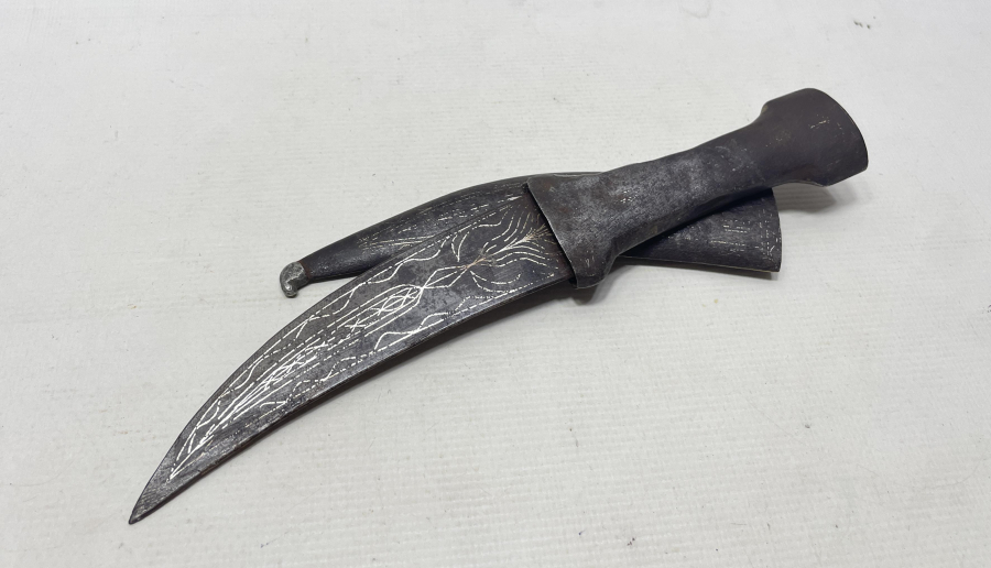 OSMANLI DÖNEMİ AFYON İŞİ KOFGARİ İŞÇİLİKLİ KUŞAK KAMASI