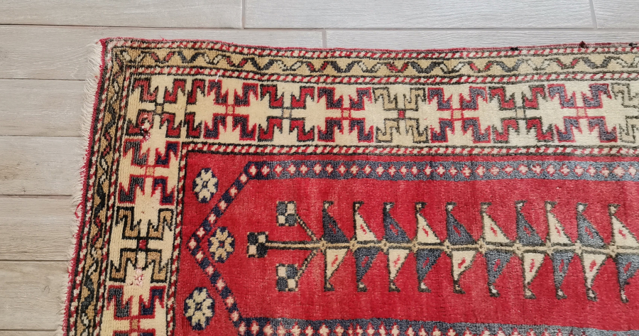 OSMANLI DÖNEMİ HAYAT AĞAÇLI VE MİHRAPLI EL DOKUMA SECCADE