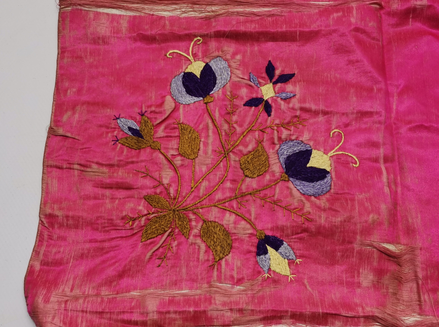 OSMANLI DÖNEMİ İPEK NALIN BOHÇASI - HAMAM BOHÇASI