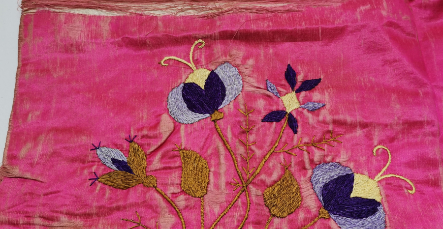 OSMANLI DÖNEMİ İPEK NALIN BOHÇASI - HAMAM BOHÇASI