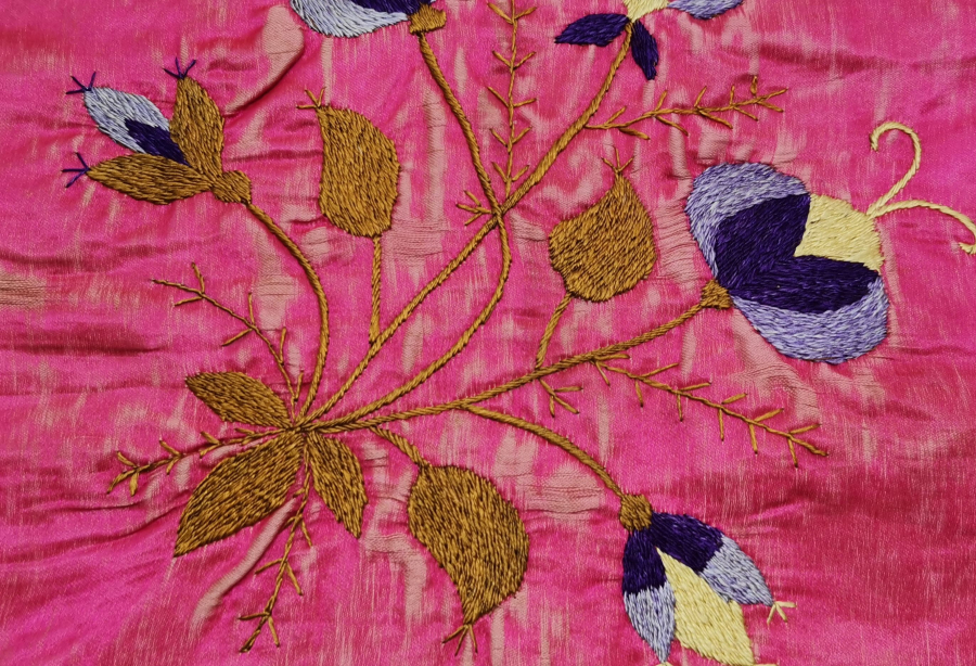 OSMANLI DÖNEMİ İPEK NALIN BOHÇASI - HAMAM BOHÇASI