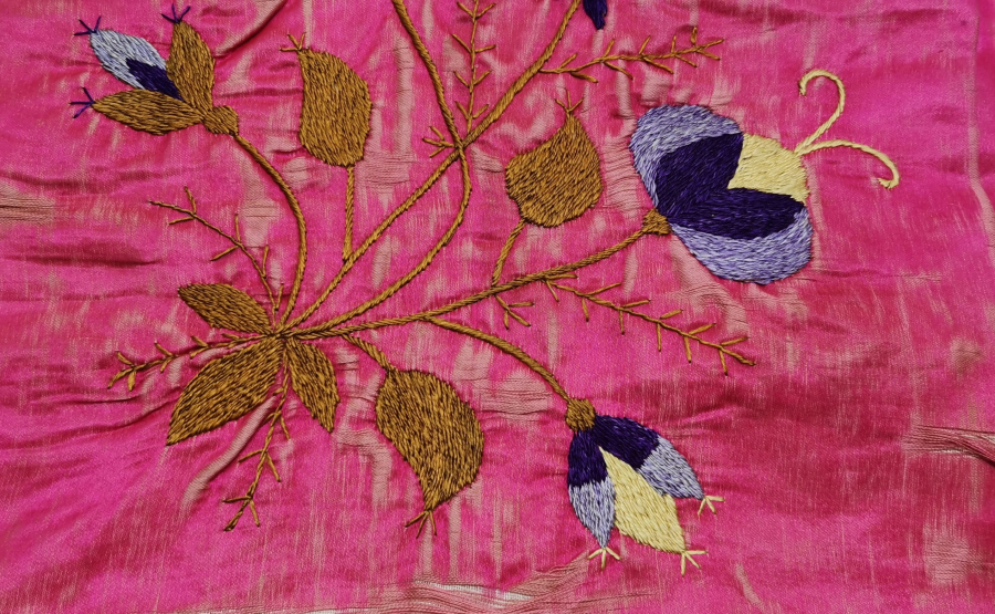 OSMANLI DÖNEMİ İPEK NALIN BOHÇASI - HAMAM BOHÇASI