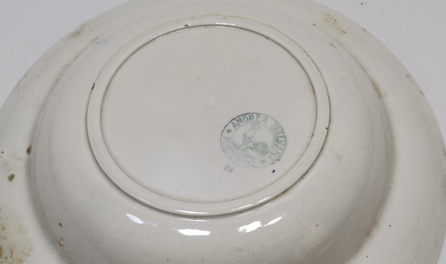 OSMANLI PAZARI İÇİN YAPILMIŞ PORSELEN TABAK