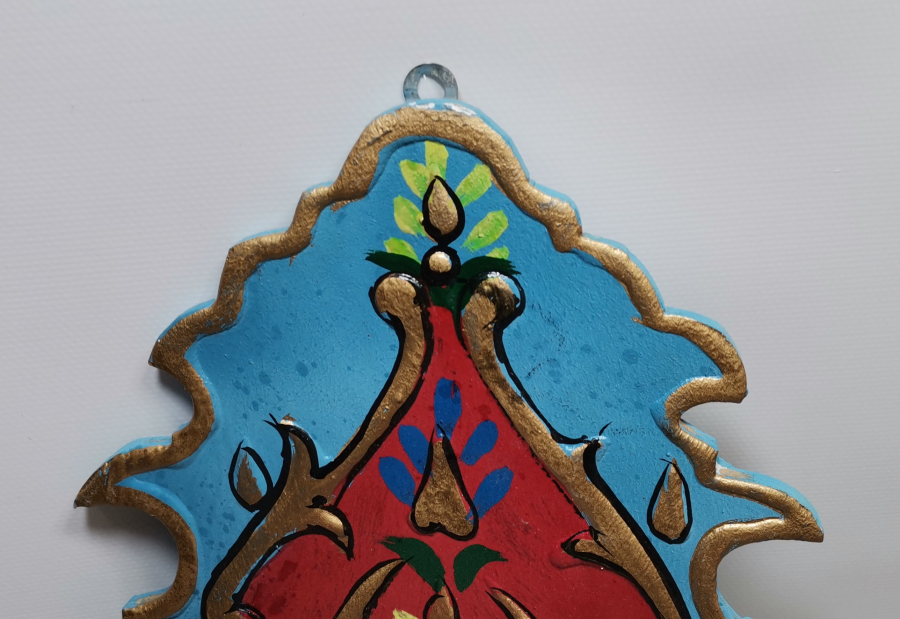 TAMAMI EL YAPIMI VE EL BOYAMA AHŞAP LAMBALIK - KAVUKLUK