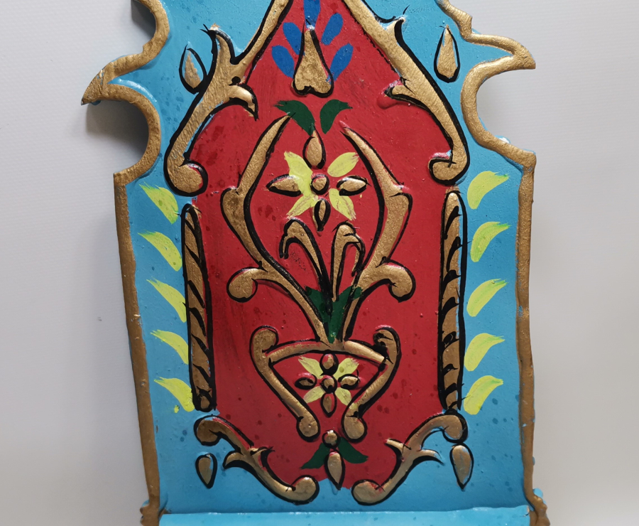 TAMAMI EL YAPIMI VE EL BOYAMA AHŞAP LAMBALIK - KAVUKLUK