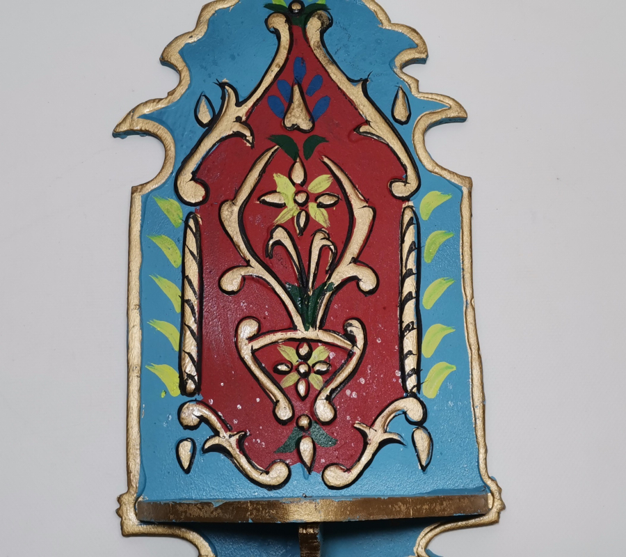 TAMAMI EL YAPIMI VE EL BOYAMA AHŞAP LAMBALIK - KAVUKLUK