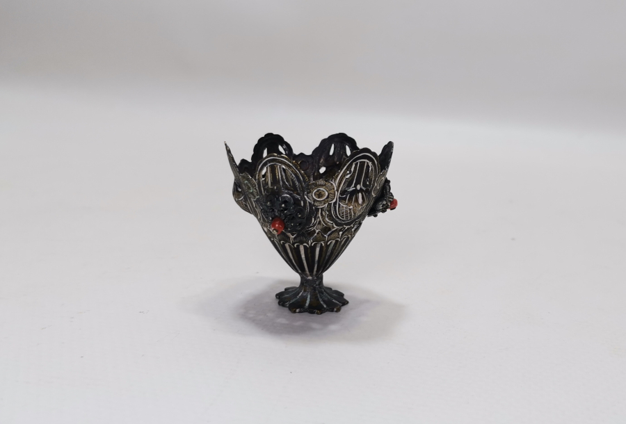 ÜZERİ MERCANLI OSMANLI DÖNEMİ NADİR FİNCAN ZARFI