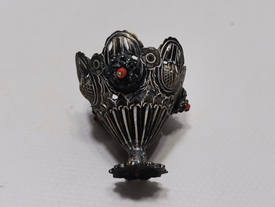 ÜZERİ MERCANLI OSMANLI DÖNEMİ NADİR FİNCAN ZARFI