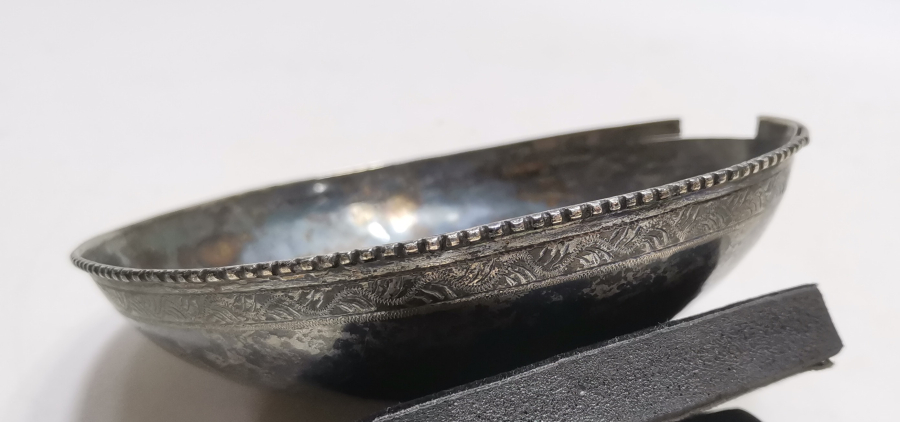 3. SELİM DÖNEMİ ÇOK NADİR TUĞRALI GÜMÜŞ TAS