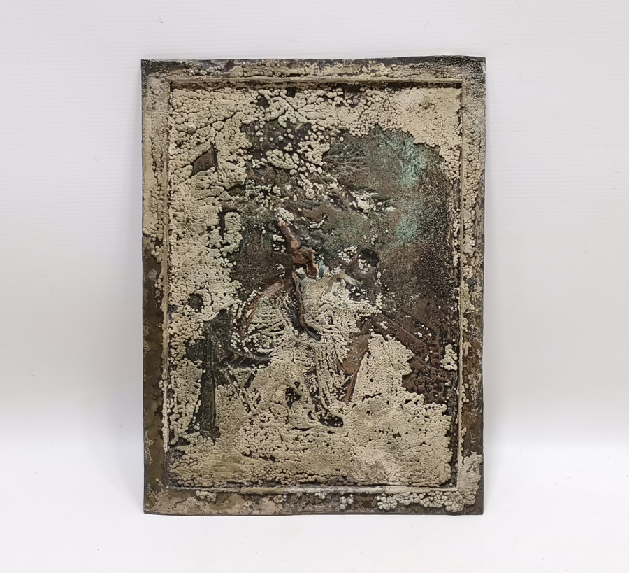 AVRUPA YAPIMI KABARTMA İŞÇİLİKLİ GÜMÜŞ KAPLAMA PANO