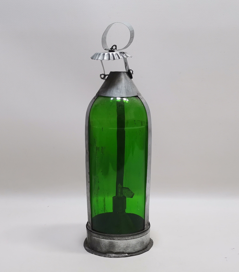 EL YAPIMI ANTİKA TENEKECİ İŞİ İDARE LAMBASI