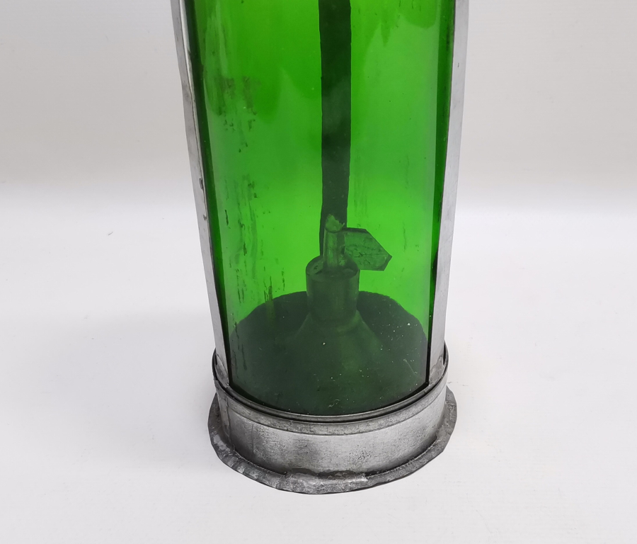 EL YAPIMI ANTİKA TENEKECİ İŞİ İDARE LAMBASI