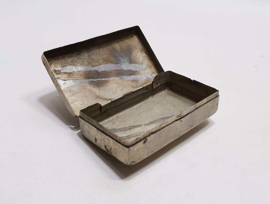 İÇİ OSMANLICA YAZILI OSMANLI DÖNEMİ ASKER TÜTÜN TABAKASI