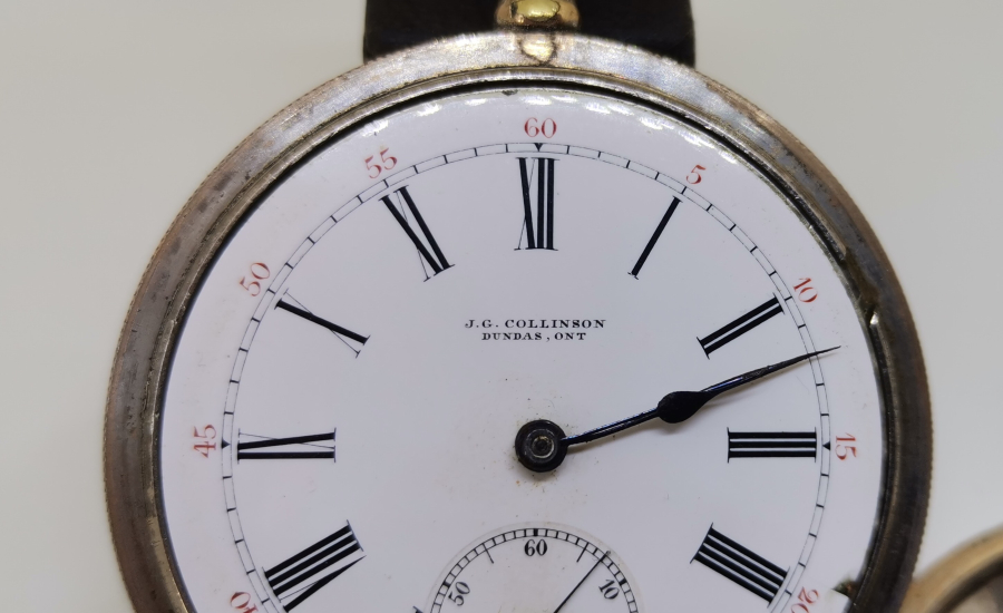 KURMALI ALTIN KAPLAMA İNGİLİZ CEP SAATİ