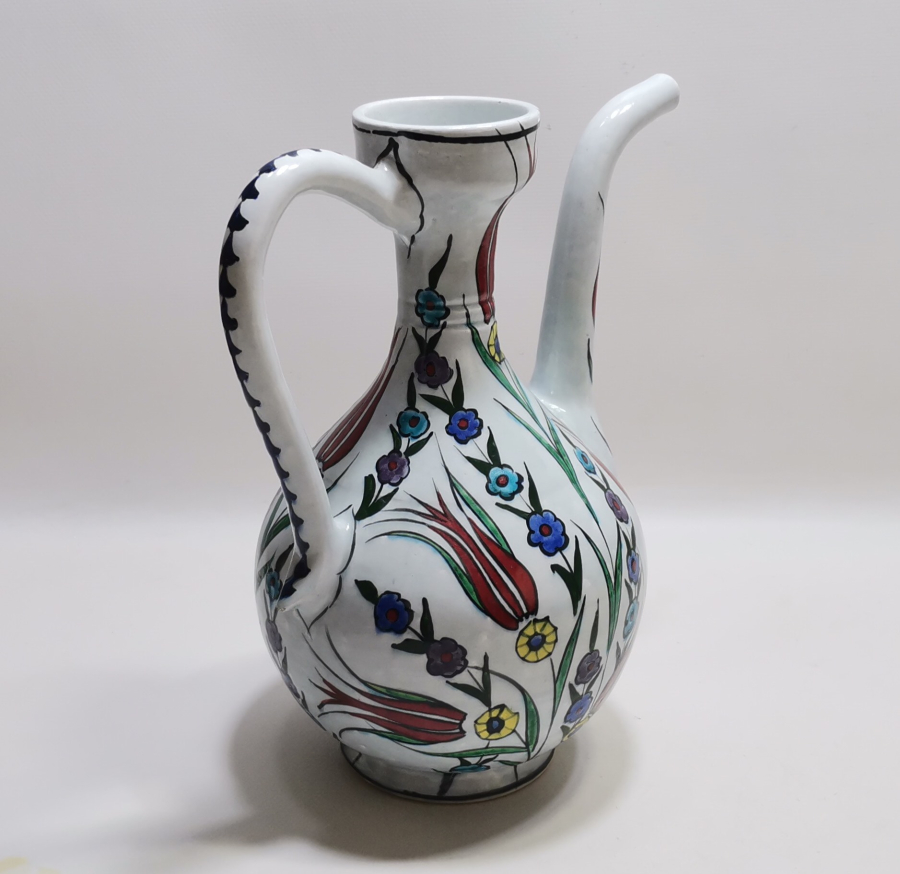 KÜTAHYA İŞİ EL BOYAMA SERAMİK İBRİK