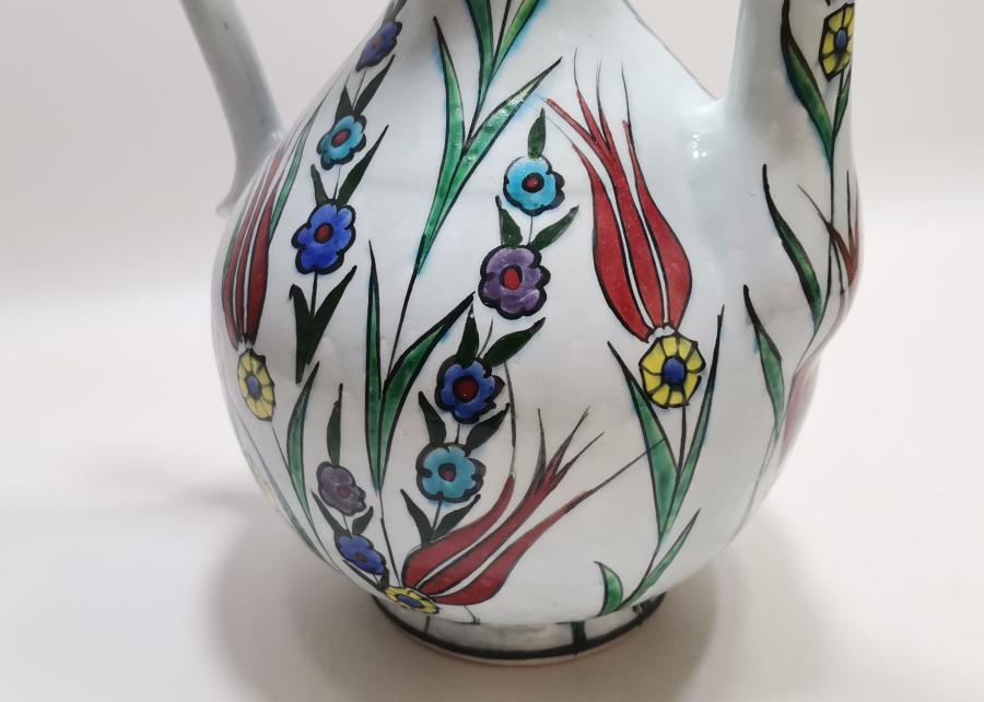 KÜTAHYA İŞİ EL BOYAMA SERAMİK İBRİK