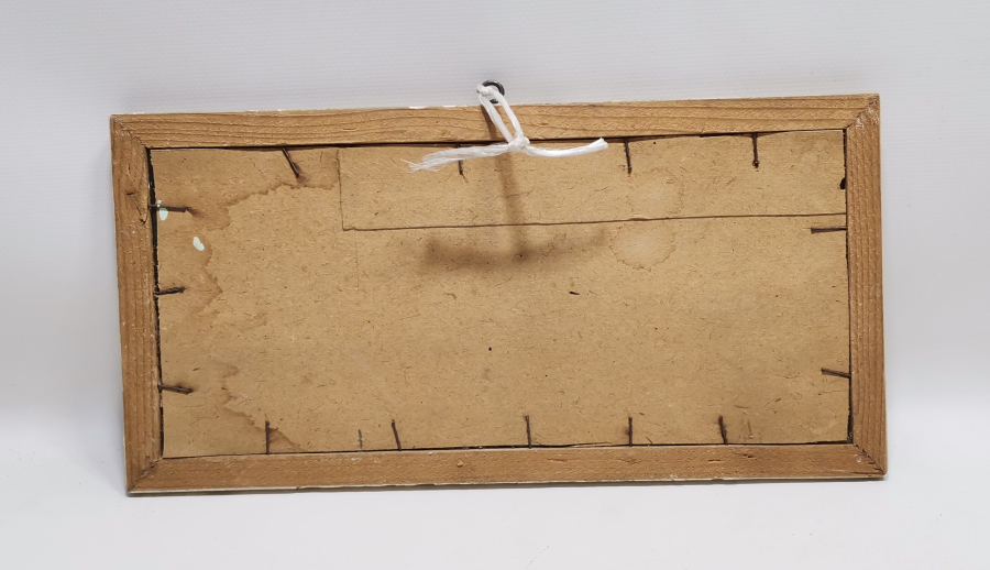 ORJİNAL ÇERÇEVESİNDE EL ÇEKME ANTİKA HAT LEVHA