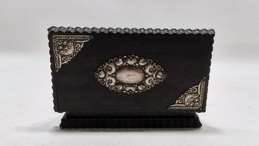 OSMANLI DÖNEMİ GÜMÜŞ APLİKLİ KUTU