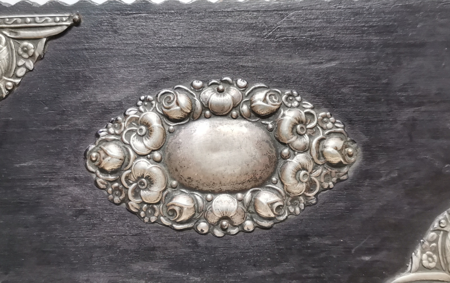 OSMANLI DÖNEMİ GÜMÜŞ APLİKLİ KUTU