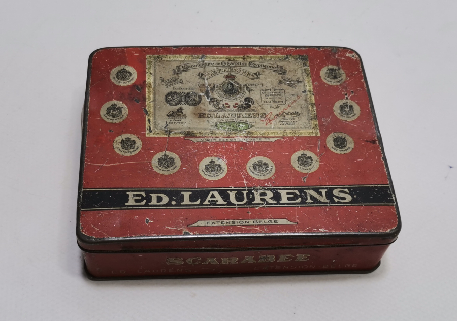 OSMANLI DÖNEMİ HİDİV BÖLGESİ TENEKE SİGARA KUTUSU