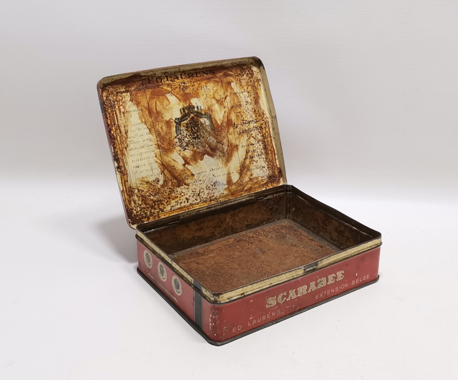 OSMANLI DÖNEMİ HİDİV BÖLGESİ TENEKE SİGARA KUTUSU