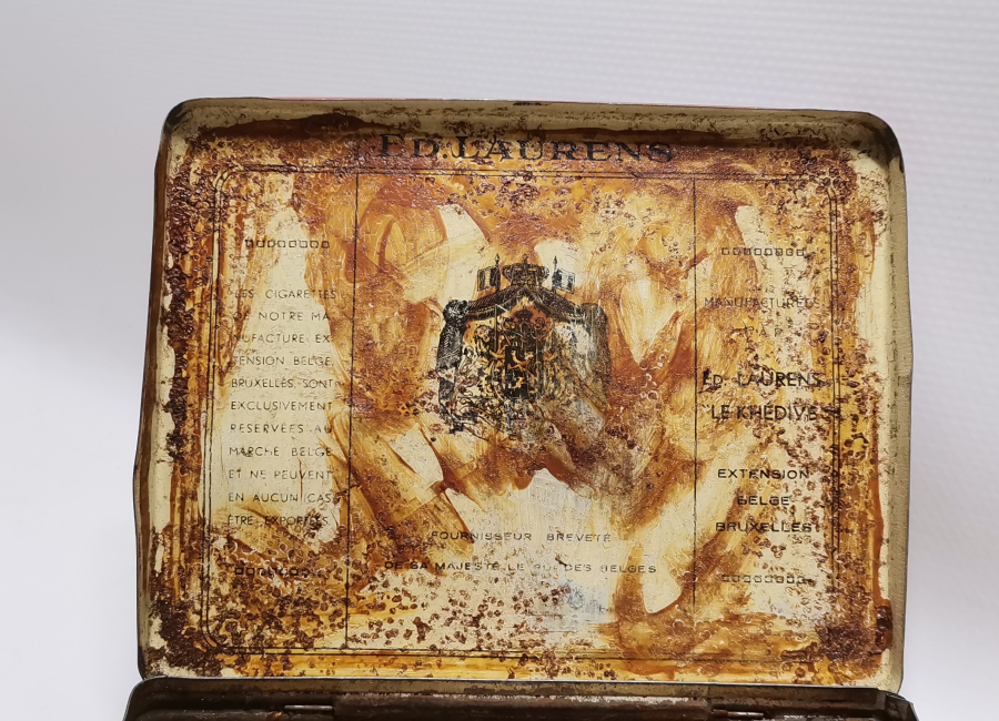 OSMANLI DÖNEMİ HİDİV BÖLGESİ TENEKE SİGARA KUTUSU