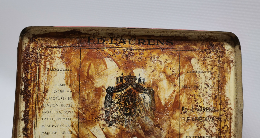 OSMANLI DÖNEMİ HİDİV BÖLGESİ TENEKE SİGARA KUTUSU