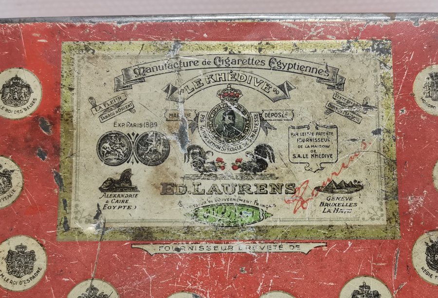 OSMANLI DÖNEMİ HİDİV BÖLGESİ TENEKE SİGARA KUTUSU