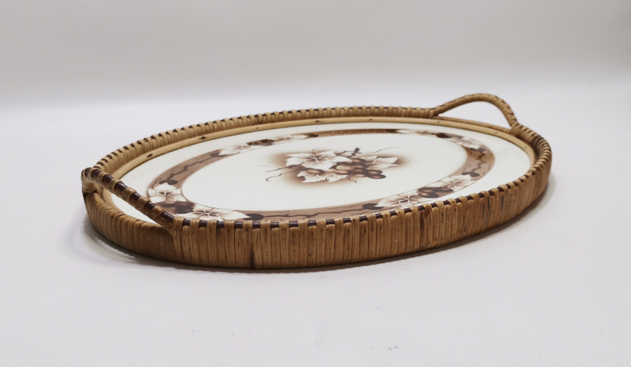 OSMANLI DÖNEMİ HURMA YAPRAKLARIYLA YAPILMIŞ ÇOK NADİR TAŞ TEPSİ