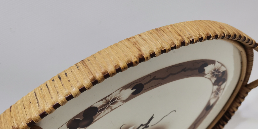 OSMANLI DÖNEMİ HURMA YAPRAKLARIYLA YAPILMIŞ ÇOK NADİR TAŞ TEPSİ