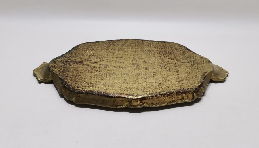 OSMANLI DÖNEMİ LEVANTEN İŞİ ALTIN VARAKLI KAHVE TEPSİSİ