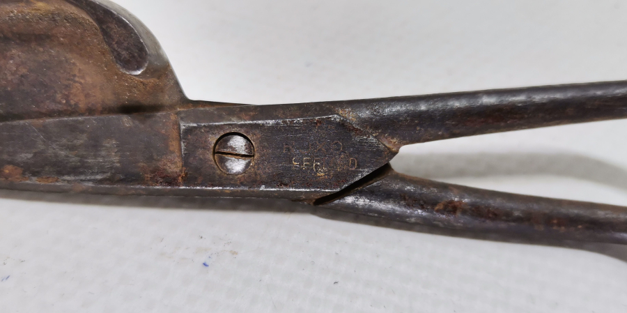 OSMANLI DÖNEMİ ÜZERİ DAMGALI ÇOK NADİR MUM MAKASI