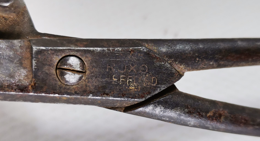 OSMANLI DÖNEMİ ÜZERİ DAMGALI ÇOK NADİR MUM MAKASI