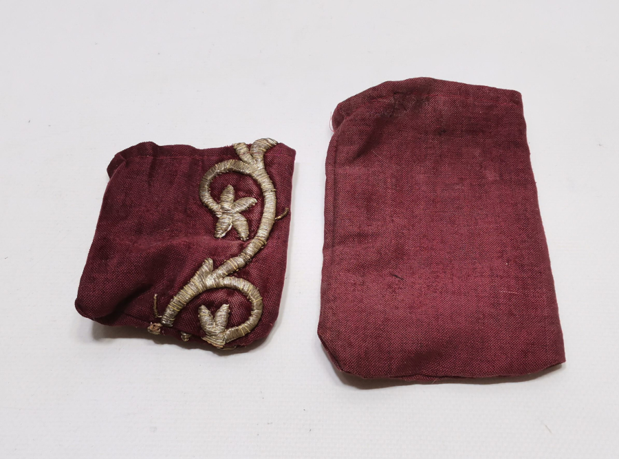 SIRMA İŞÇİLİKLİ OSMANLI DÖNEMİ 2 ADET PARA KESESİ