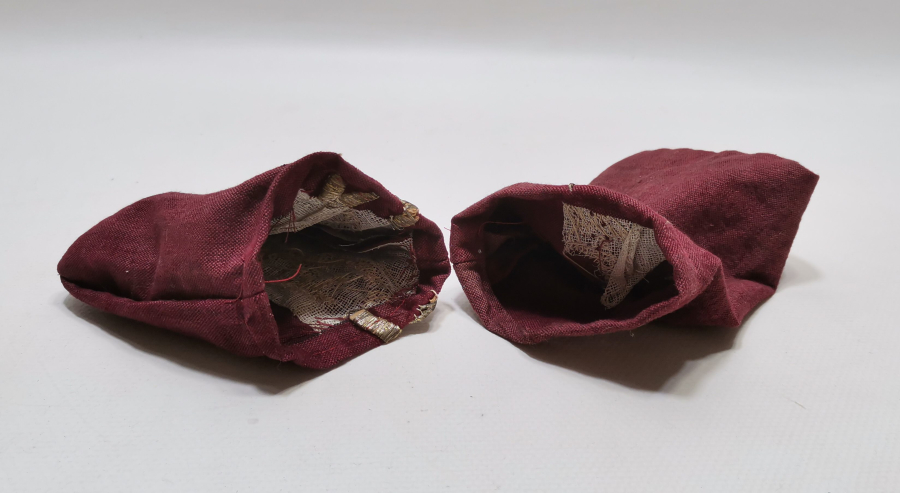 SIRMA İŞÇİLİKLİ OSMANLI DÖNEMİ 2 ADET PARA KESESİ