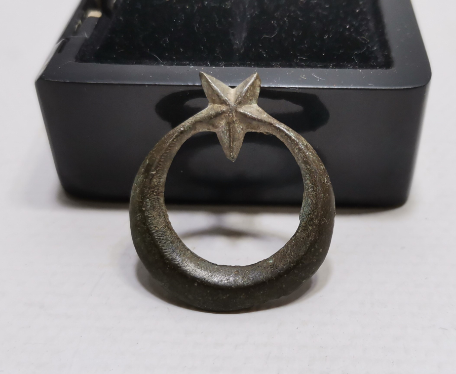 1. DÜNYA SAVAŞI AY YILDIZLI OSMANLI SUBAY KALPAK KOKARTI