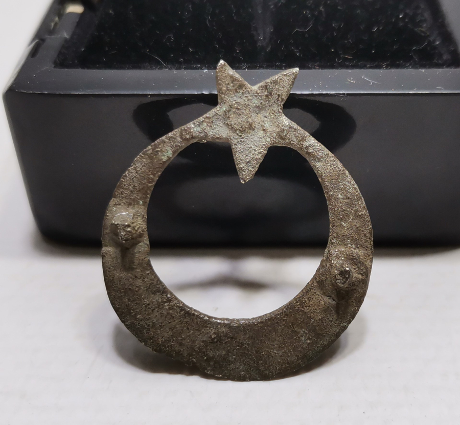 1. DÜNYA SAVAŞI AY YILDIZLI OSMANLI SUBAY KALPAK KOKARTI