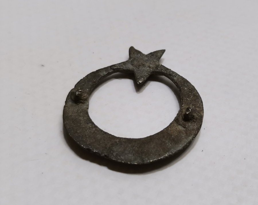 1. DÜNYA SAVAŞI AY YILDIZLI OSMANLI SUBAY KALPAK KOKARTI