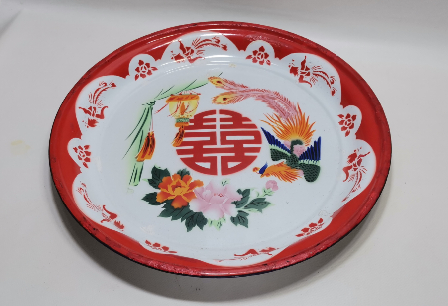 BÜYÜK BOY ANTİKA EMAYE TABAK