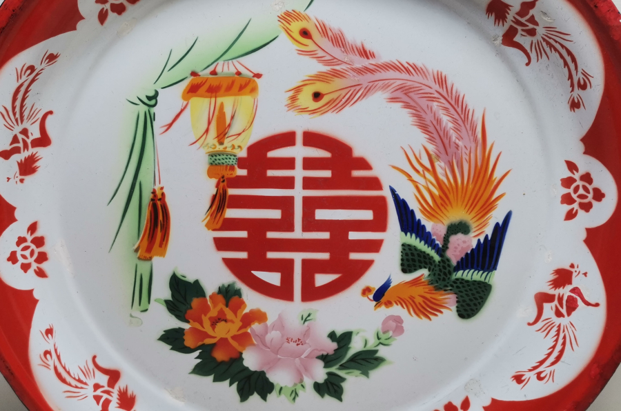 BÜYÜK BOY ANTİKA EMAYE TABAK