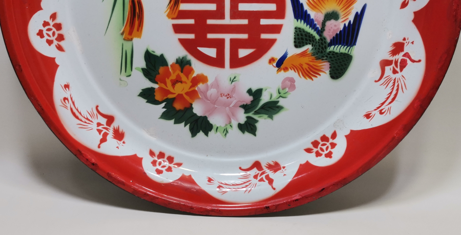 BÜYÜK BOY ANTİKA EMAYE TABAK